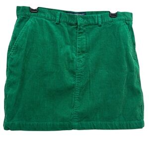 Ralph Lauren Sport Women’s Vibrant Green Corduroy Mini Skirt Sz 8